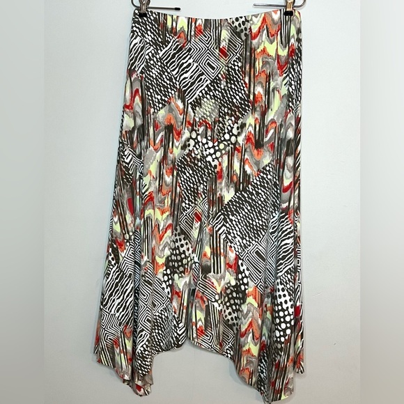 Chico’s Mixed Tribal Pull On Mia Skirt Sz M - Picture 3 of 5